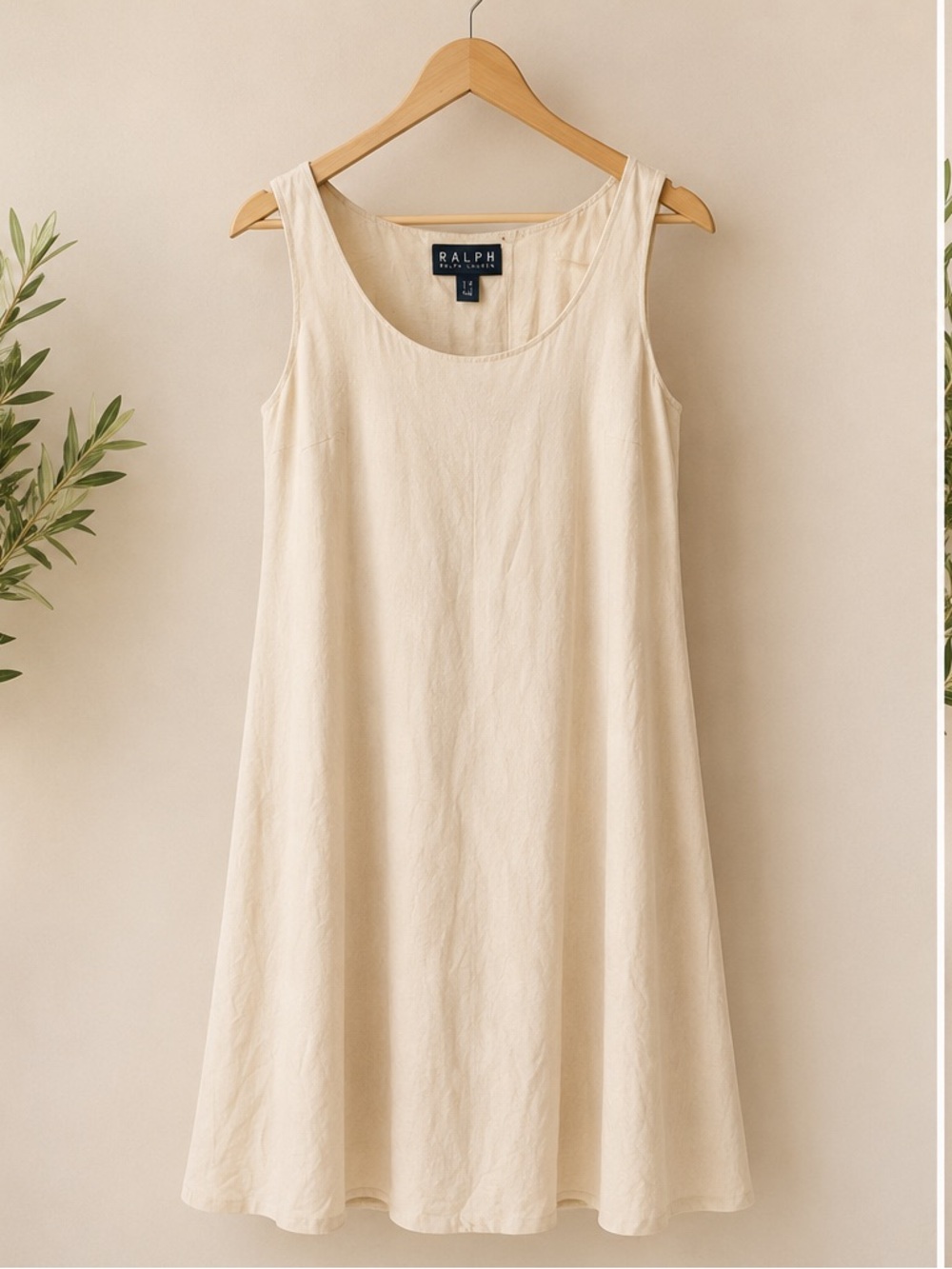 Ralph Lauren Cream Sleeveless Dress